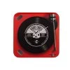 Red Record Player Wall Clock - C57105