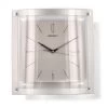 Seiko QXA330S Silver Tone Glass Wall Clock - C5919