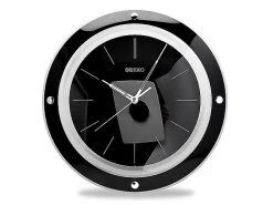Seiko QXA314J Black Acrylic Wall Clock - C5930