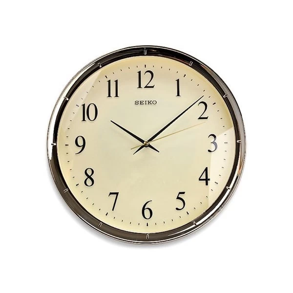 Seiko Gilt Finish Round Wall Clock - C5947