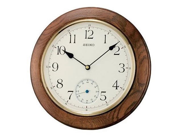 Seiko QXA432B Oak Wall Clock - C7150