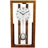 Widdop Oak And Glass Pendulum Wall Clock - C7177