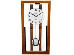 Widdop Oak And Glass Pendulum Wall Clock - C7177