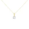 9ct Gold Diamond Solitaire Necklace - 8pts - D56159
