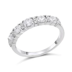 9ct White Gold 1 Carat Diamond Band Ring - D66153