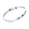 D For Diamond Silver Diamond Set Cross Expandable Baby Bangle - D8505