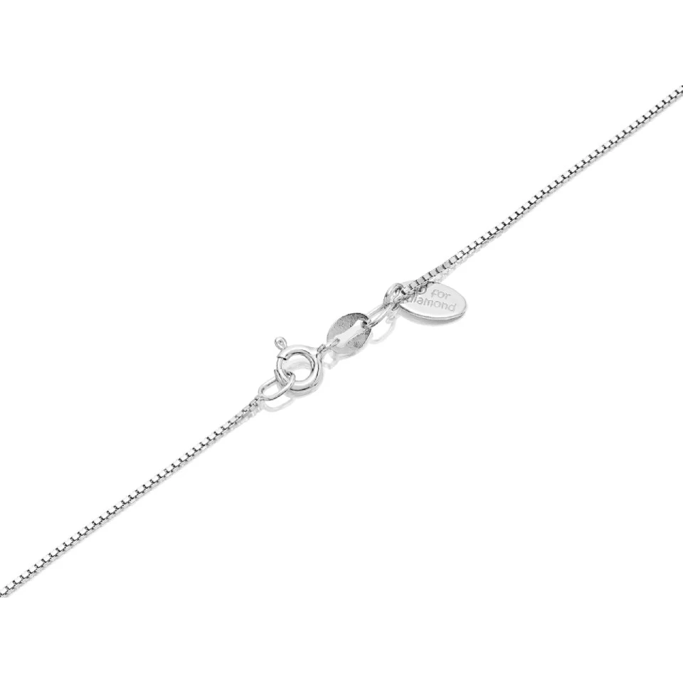 D For Diamond Silver Diamond Set Children's Heart Locket - D8543 - Image 2