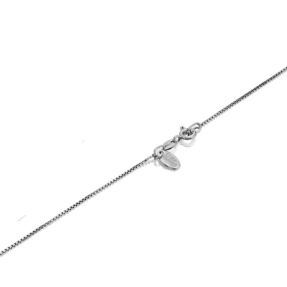 D For Diamond Silver Rainbow Children's Necklace - D8559 - Image 2