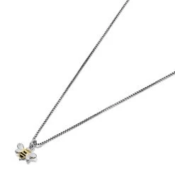 D For Diamond Silver Bee Children's Necklace - D8561
