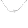 D For Diamond Silver Diamond Children's Cross And Chain - D8574