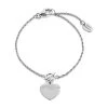 D For Diamond Silver Diamond Heart T-Bar Children's Bracelet - D8577