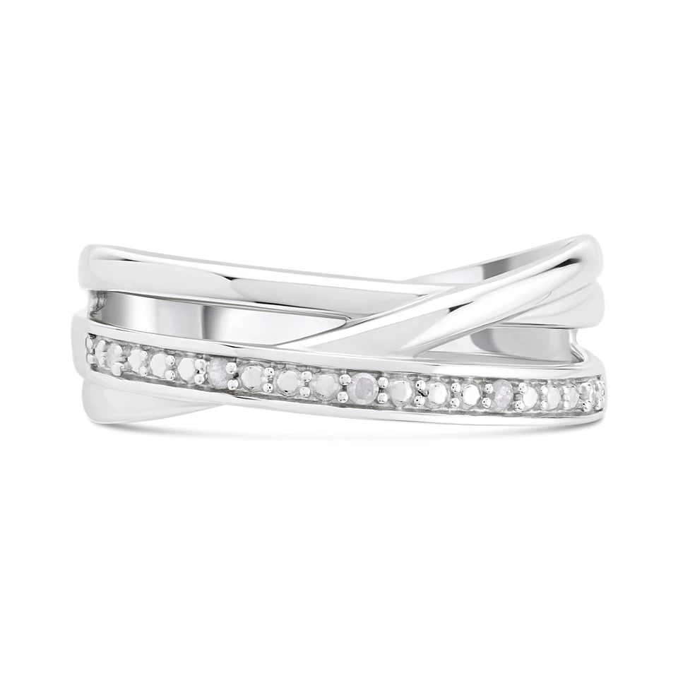 My Diamonds Silver Diamond Band Ring - 6pts - D99153 - Image 2