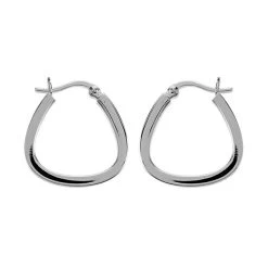 Silver Handbag Hoop Earrings - 24mm - F13110