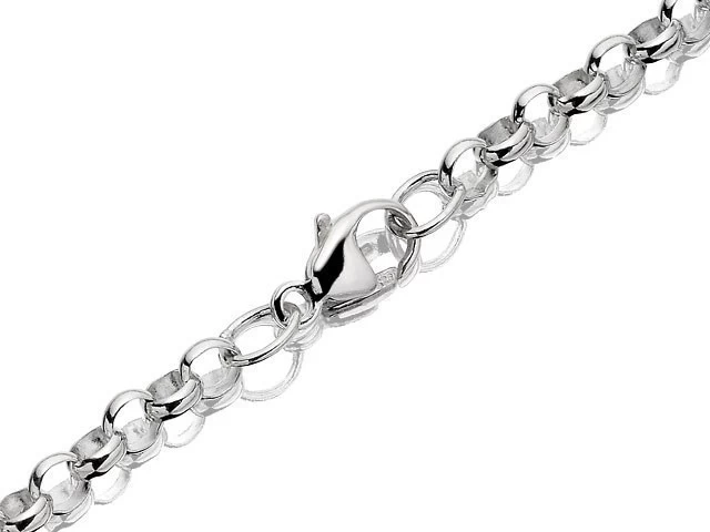 Silver 3mm Wide Belcher Bracelet - 7.5in - F1718 - Image 2