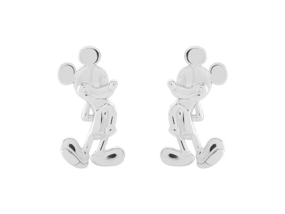 Disney Silver Mickey Mouse Stud Earrings - 13mm - F6702