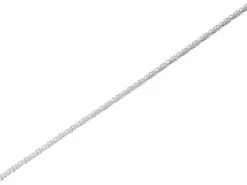 Silver Mirror Popcorn Chain - 18in - F8806