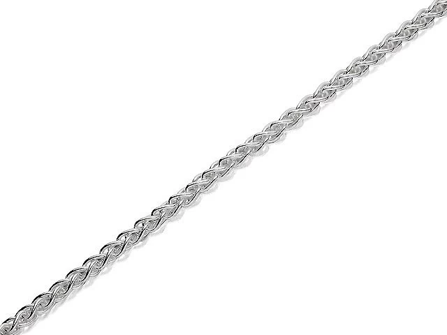 Silver 2.5mm Wide Spiga Chain - 24in - F9412