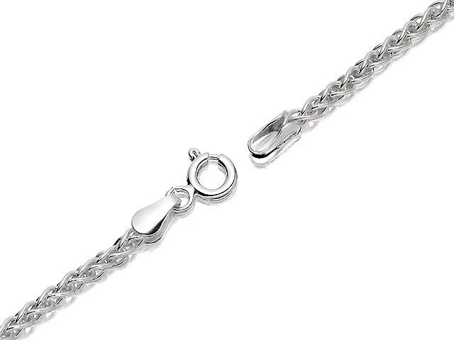 Silver 2.5mm Wide Spiga Chain - 24in - F9412 - Image 2