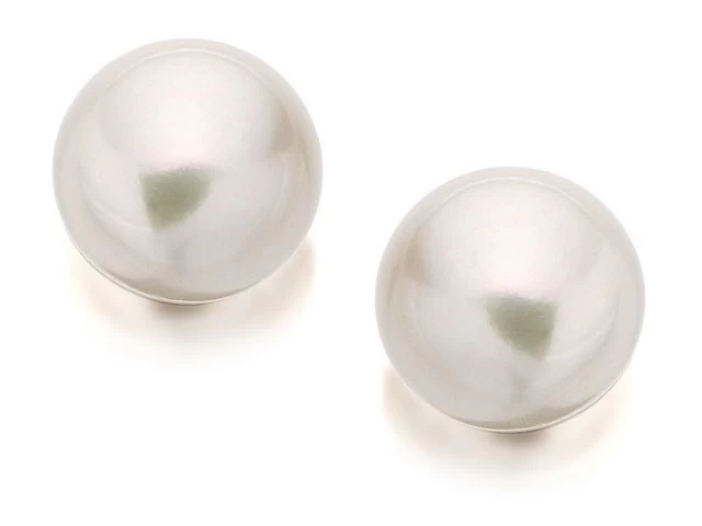 9ct Gold Freshwater Cultured Pearl Earrings - 10-10.5mm - G0548