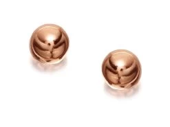9ct Rose Gold Ball Stud Earrings - 4mm - G0790