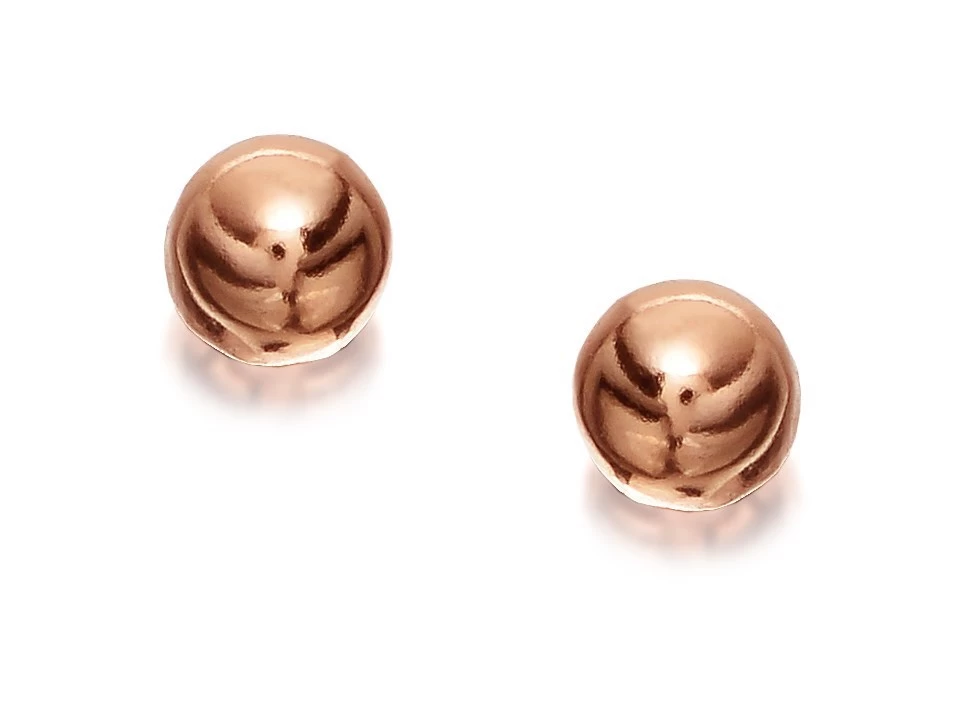 9ct Rose Gold Ball Stud Earrings - 4mm - G0790