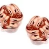 9ct Rose Gold Knot Stud Earrings - 8mm - EXCLUSIVE - G0889