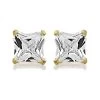 9ct Gold Cubic Zirconia Stud Earrings - 5mm - G32106