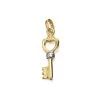 9ct Gold Two Colour Key Charm - G3311