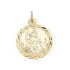 9ct Gold St. Christopher Medallion - 18mm - G5320
