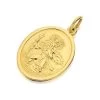9ct Gold Oval St. Christopher Medallion - 19mm - G5389
