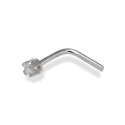 9ct White Gold Diamond Nose Stud - 2pts - G5501