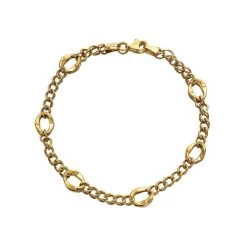 9ct Gold Links Bracelet - 7.5in - EXCLUSIVE - G6509