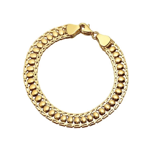 9ct Gold Fancy Link Bracelet - 7.5in - G6510