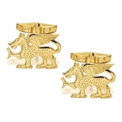 9ct Gold Dragon Cufflinks - G6674