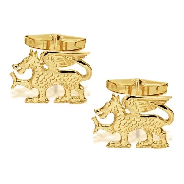 9ct Gold Dragon Cufflinks - G6674