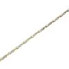 9ct Gold Two Colour Cubic Zirconia Figure Of Eight Bracelet - 7.5in - G8307