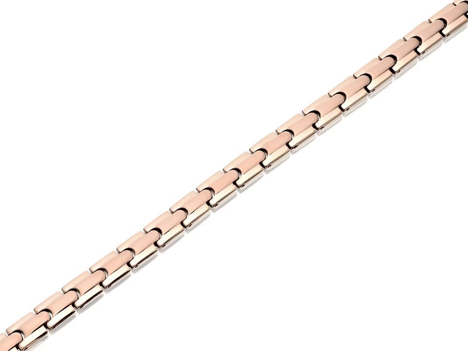 Titanium Rose Tone Magnetic Bracelet - 8in - J1573 - Image 2