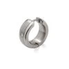 Titanium Men's Cubic Zirconia Single Huggie Earring - J1604