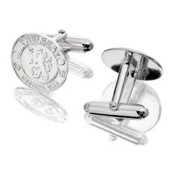 Silver Chelsea FC Crest Cufflinks - J2448