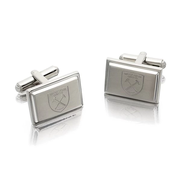 Stainless Steel West Ham FC Cufflinks - J2580