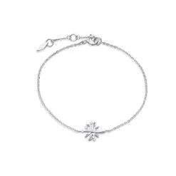 Fossil JFS00549040 Silver Cubic Zirconia Tree Of Life Bracelet - J4861
