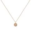 Radley RYJ2384 18ct Rose Plated Silver Diamond Disc Necklace - J81127