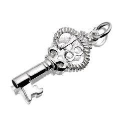 Silver 18 Key Of The Door Charm - J9121