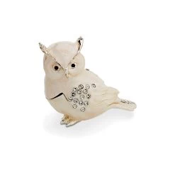 Treasured Trinkets Crystal Owl Trinket Box - P12181