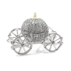 Treasured Trinkets Crystal Carriage Trinket Box - P1283