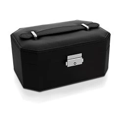 Mele & Co Black PU Octagonal Jewellery Box - P55140