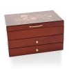 Mele & Co Walnut Rose Wooden Jewellery Box - P5530