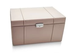Mele & Co Mink Faux Leather Lockable Jewellery Box - P5599
