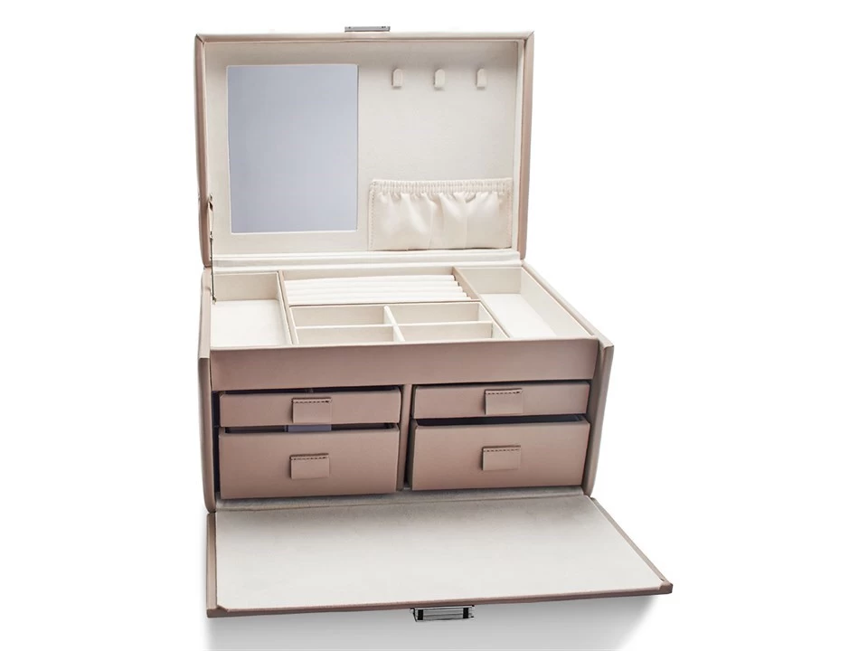 Mele & Co Mink Faux Leather Lockable Jewellery Box - P5599 - Image 2