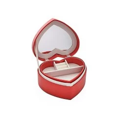Mele & Co Red PU Heart Jewellery Box - P56124